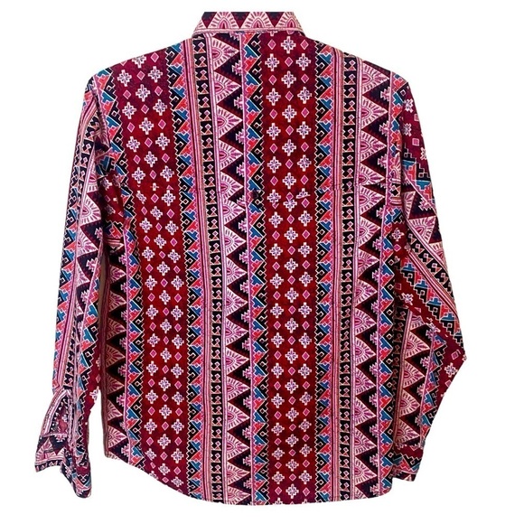 Vintage Frontier Series shirt mens 90’s size S abstract cotton western r… - Picture 2 of 6